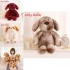 Мягкая плюшевая кукла-собачка для детей с эффектом тай-дай для сна и игры