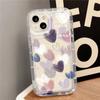 Cute Love Heart Soft Transparent Phone Case For Iphone 11 12 13 14 Pro Max Xs Max X Xr 6s 6 7 8 Plus Se Shockproof Bumper Cover