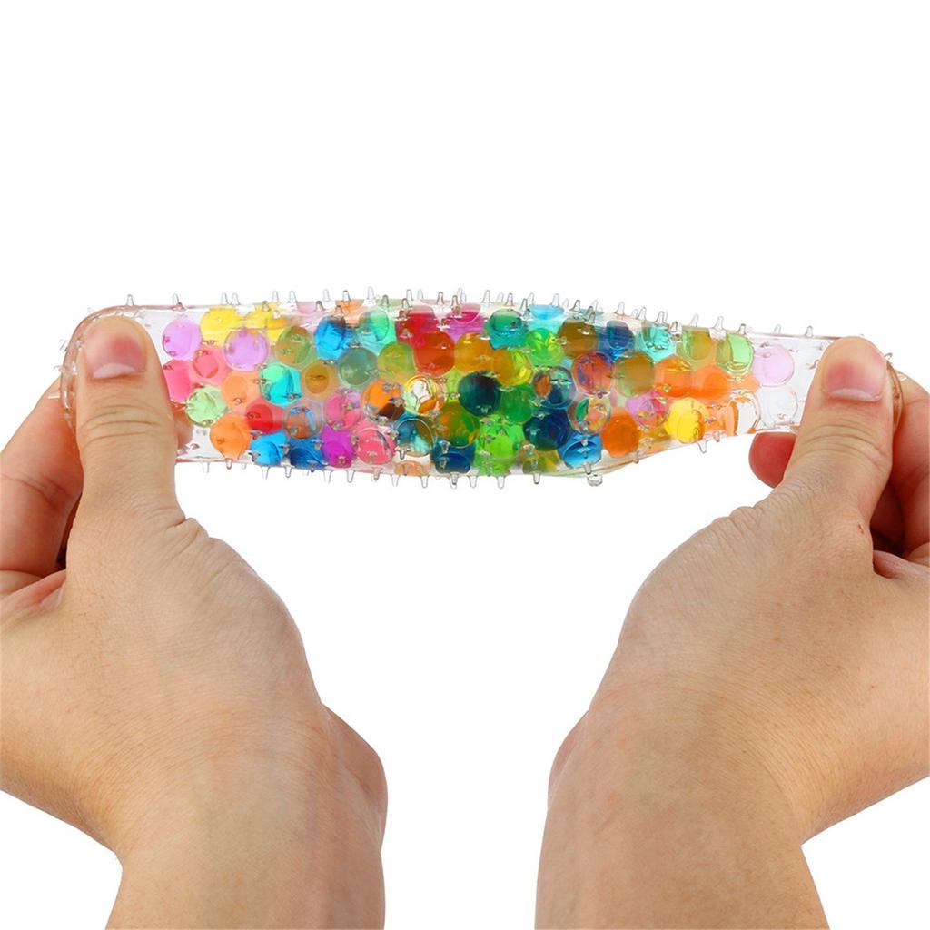 Spongy Rainbow Ball Toy Squeezable Pressure Toy Stress Relief Ball Toy For 10ml