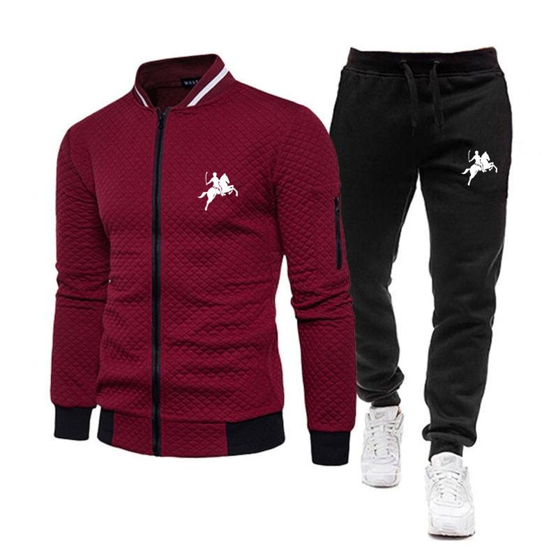 2024 Brand Tracksuit Men Zipper Jacket Golf Fitness Gym Tracksuits Cotton Mens Outfits Sport Suit 2 Piece Set Jogging Tracksuit