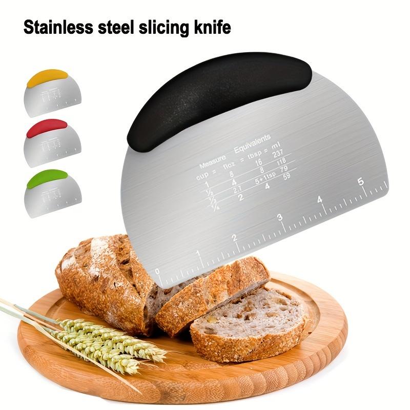 1pc  Dough scraper  Stainless steel cutter Food scraper  Pastry cutting tool Pastry bread cutting board  Baking tool  Kitchen Gadgets