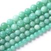 Burmese Jade Green Chalcedony Natural Stone 15" Smooth Loose Spacer Beads 4/6/8/10/12mm for Jewelry Making DIY Bracelets Charms Accessories
