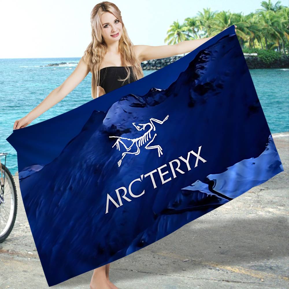 Бренд для активного отдыха A-Arc Teryx Пляжное полотенце Цветные банные полотенца Для девочки Микрофибра Быстросохнущее Свободное от песка Пляж Спа Бассейн
