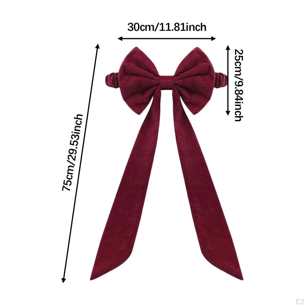 Chair Sashes Decorative Convenient Practical Elegant Sash Bow Christmas Red for Kitchen Party
