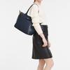 New LONGCHAMP Le Pliage City Cow Leather Portable Crossbody Bag, Shoulder Bag Women's Marine Blue 2605HYQ556
