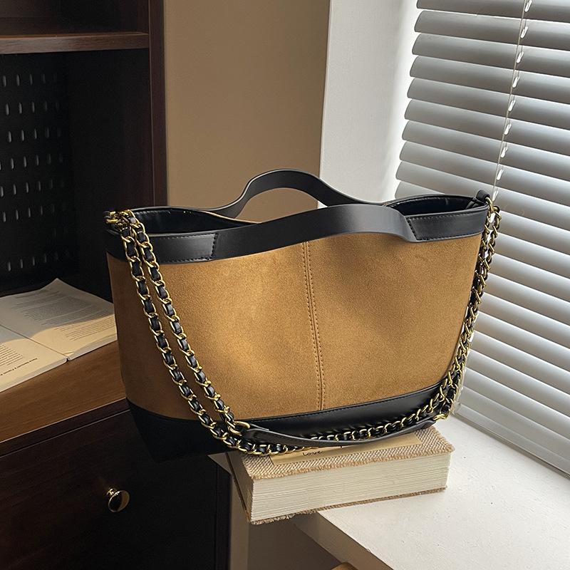 Large Capacity Hand Carry Tote Bag Women's New High-end Leopard Print Chain Bag Single Shoulder Messenger Commuter Bag