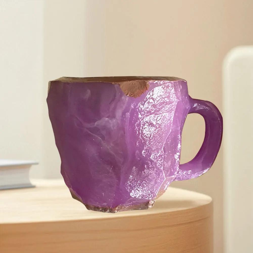 Imitation Mineral Crystal Coffee Mugs Elegant Imitation Mineral Cup Multi-use Imitation Mineral Crystal Mug for Milk Coffee Tea