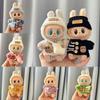 Labubu Keychain Doll Striped Bunny Sweater Set (Fits First & Second Generations)