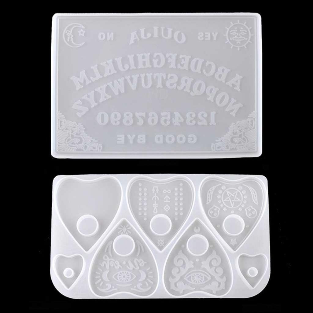 Game Gothic Epoxy Handmade Silicone Clay Tools Ouija Board Planchette Mould Resin Casting Mold