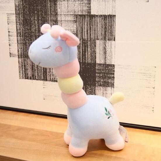 Милый красочный плюшевый жираф, мягкий пушистый полипропиленовый хлопок, плюшевая кукла, украшение для дома, детская комфортная игрушка, подарок на день рождения подруге