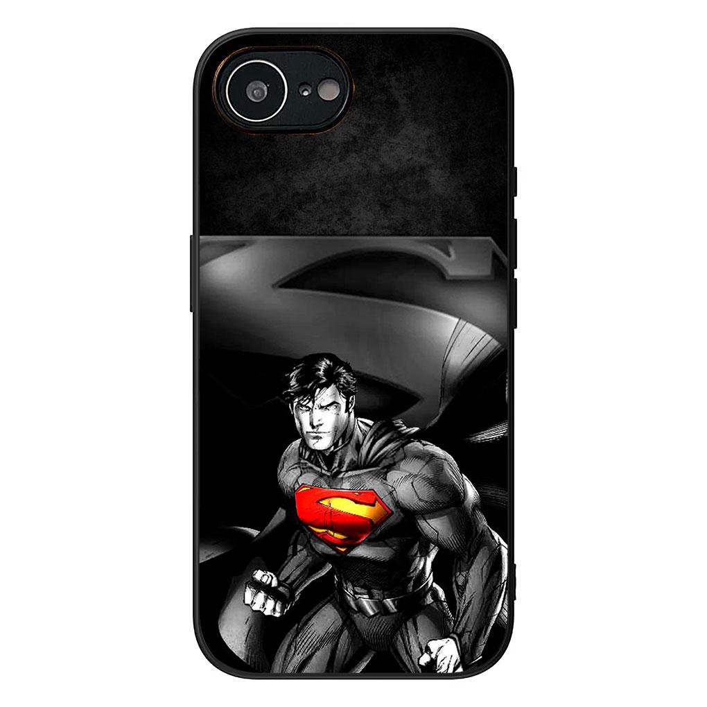 Soft Phone Cover for Apple iPhone 17 16 14 15 Pro Max Plus 15+ 16E XR ProMax Air Case S-Supermans DC Movie Super man Casing