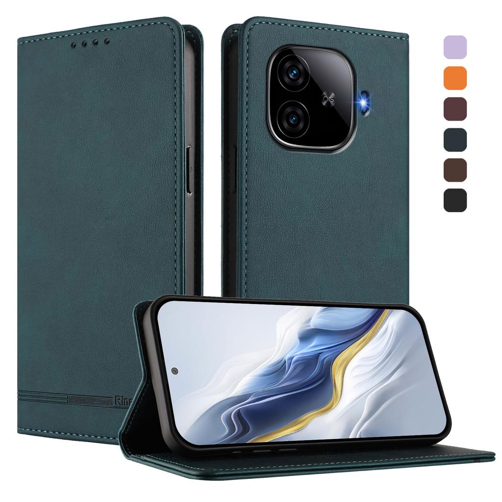 Роскошный кожаный чехол-книжка для телефона VIVO IQOO Z10 Z10x Z9 Turbo Z9s Z9 Lite Z9x Z9 Z3 U5e, 15 слотов для карт, подставка, обложка