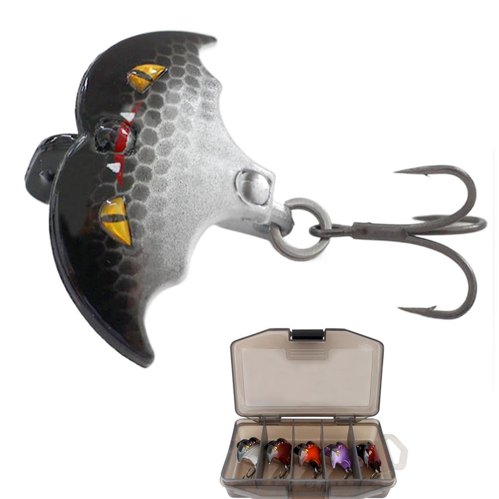 5 шт./Коробка Рыболовные приманки Бионические приманки-летучие мыши Искусственные приманки Жесткие приманки Рыболовные приманки Рыболовные снасти