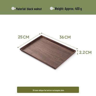 Прямоугольный поднос для подачи Ruhan из черного ореха