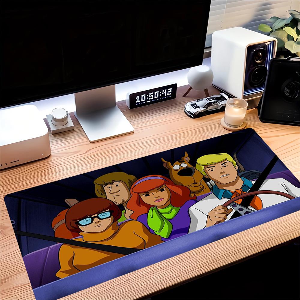 Scoobydoo Mystery Ride Large Gaming Mouse Pad Nonslip Rubber Base Waterproof Desk Mat For Office Pc Laptop