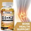Капсулы с витамином D3 + K2, с органическим кокосовым маслом, - Поддержка здоровья костей, Поддержка иммунной системы, Поддержка сердечно-сосудистой системы