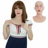 Silicone Beauty Silicone Female Transform Into a Beautiful No Artificial Fake Daughter Natural Skin Eyebrows [Alian] Mask, Costume, Mask,