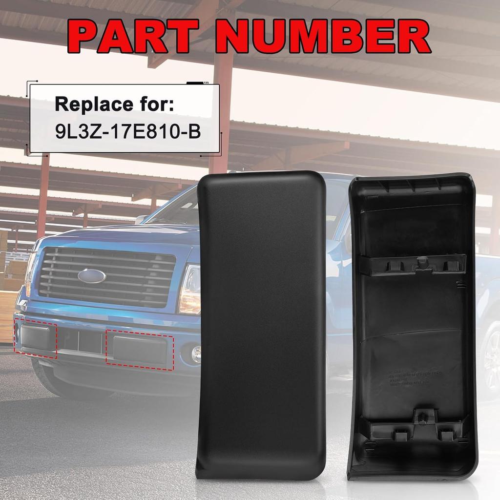 2Pcs F150 Front Bumper Repair Guards Pads Cover ert Cap Compatible with Ford F-150 2009-2014, Lincoln Mark LT 2010-2014 Replace# 9L3Z17E810B for Left