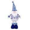 Long Leg Christmas Plush Doll Standing Santa Snowman Reindeer Figure with Stretchable Leg for Holiday Winter Home Decoration