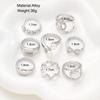 8Pcs/Set Punk Silver Color Bowknot Rings for Women Vintage Imitation Pearl Irregular Leaf Rings Set Jewelry Wholesale