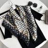 Decorative Simple Texture Silk Scarf Women'S New Style Spring And Autumn Summer Fashion Versatile Headscarf Work Scarf