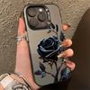 Черные Золотые Розовые Чехлы для Телефона для iPhone 16 15 Pro Max Чехлы Для iPhone 16E 11 12 13 14 Pro X XS XR 7 8 Plus SE2 Серебряные IMD Чехлы