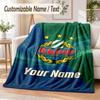 Custom Text Flannel Blanket Rapid Wien FC Print Warm Cozy Blanket Home Sofa Bedding