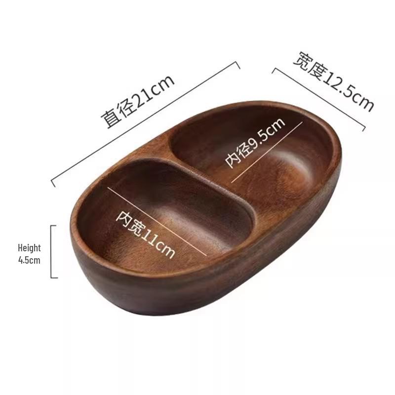 Универсальный поднос из японского ореха – Идеально подходит для подачи чая, фруктов или пиццы в отелях