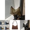 Trendy Women's Medium Size Woven Texture Underarm Bag Fashionable Casual Handbag