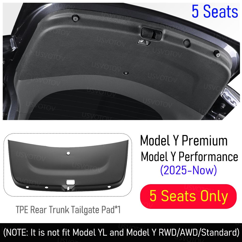 for 2025 2026 Tesla Model Y Juniper Model Y L YL Trunk Mat Cargo Liner All Weather Rear Trunk Tailgate Mats Pad Trim Accessories