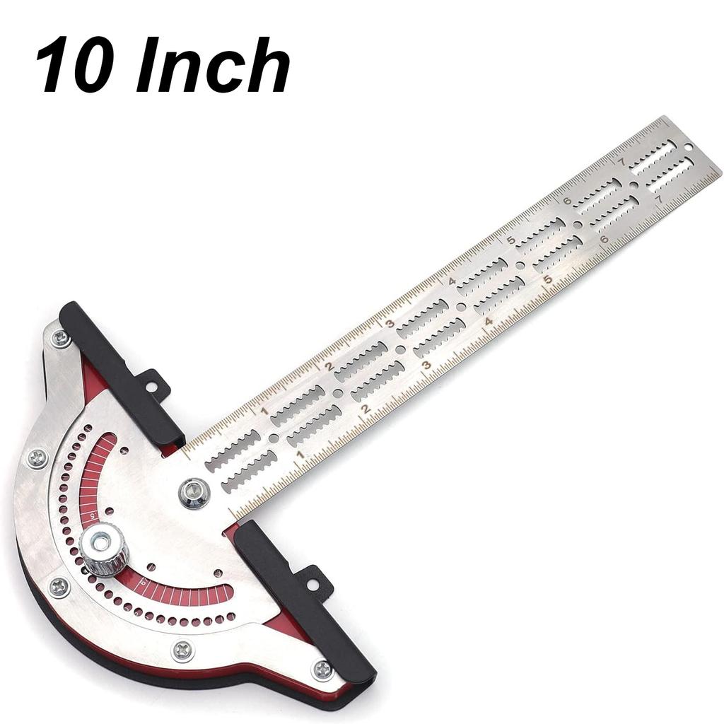 Многофункциональная угловая линейка для столяров с регулируемым угломером, линейка для плотницких разметок из нержавеющей стали