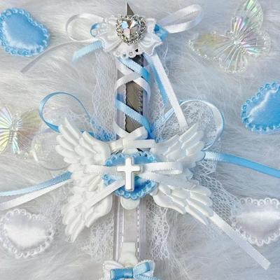 Kawaii Pink Angel Wings Канцелярский нож Милый Канцелярский нож Милая коробка для писем Канцелярские принадлежности Резак для бумаги Подарки