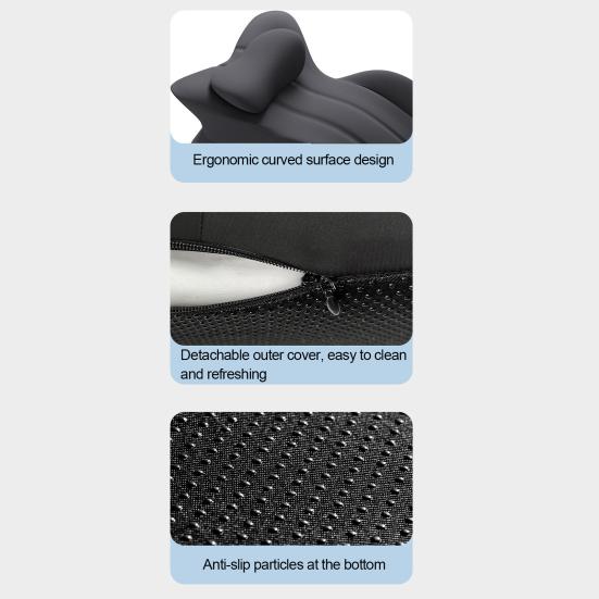 Couple Pillow Back Cushion with Wave-Shaped Design Ergonomic Posture Support Memory Foam Butt Cushion Leg Wedge for Sitting And Lying Chest