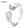 Классическое кольцо Lindon из медного сплава с цирконием, женские ювелирные изделия, свадебный подарок для вечеринки