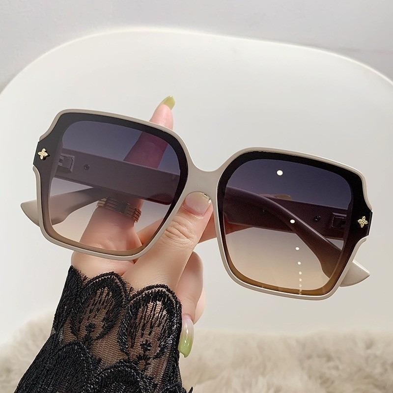 Солнцезащитные очки в квадратной оправе, тренд в стиле INS, корейский стиль, персонализированные солнцезащитные очки для женщин, мужчин, взрослых, защита от УФ-лучей UV400