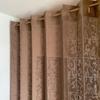 Accordion Flap Room Divider 150cm 200cm 10229 Curtain, Curtain, Curtain, Wide, Long, Arabesque, Brown,