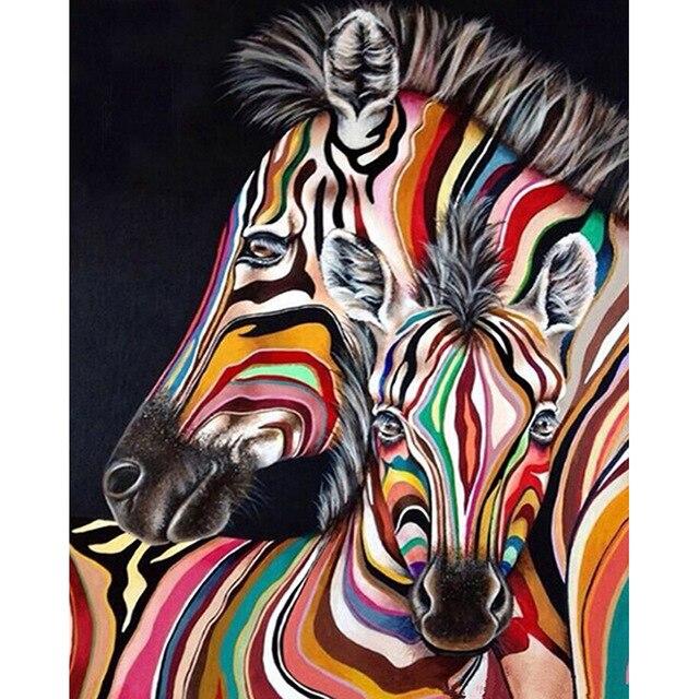 5D DIY алмазная живопись Зебра полная квадратная круглая дрель вышивка крестиком животное Алмазная вышивка распродажа мозаичный комплект ремесел домашний декор