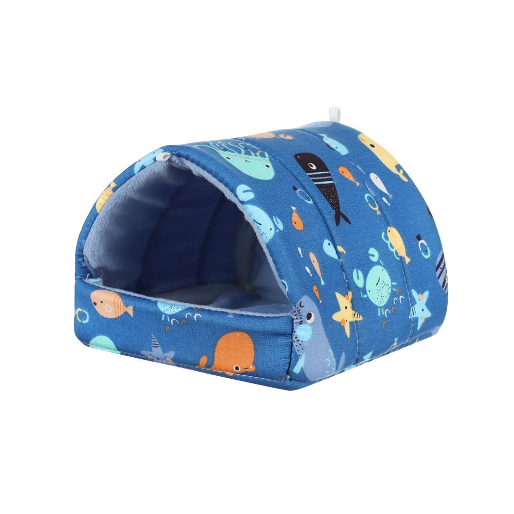 Cute Winter Comfortable Mini Cage Guinea Pig Nest Small Animal Sleeping Bed Hamster House Warm Mat