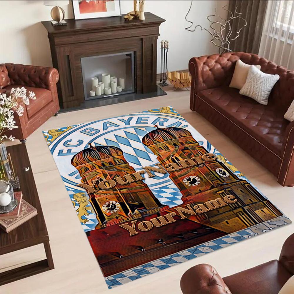 Bayern Munich Personalized Text Carpet Suitable for Foyer Kitchen Dormitory Outdoor Anti-slip Rug Office home decor Spiritual Gift