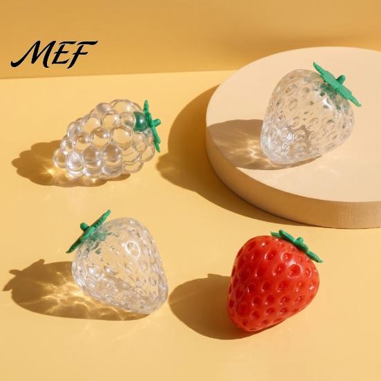 Fruit Squeeze Toy Strawberry Grape Stress Relief Toy, Realistic Sensory Anxiety Relieving Office Desk for Kids Adults