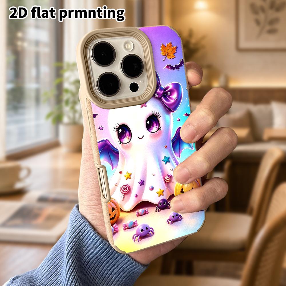 Phone Case: Lambskin 2D Flat Samsung Galaxy A34 A35 M05 M06 S20 S22 S21 FE Plus 5G Protective Case, Gradient Background, Christmas and Halloween Gifts