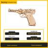 CSGO Деревянный складной нож-коготь и игрушечный пистолет с режимом стрельбы очередями, набор блоков-пазлов для самостоятельной сборки