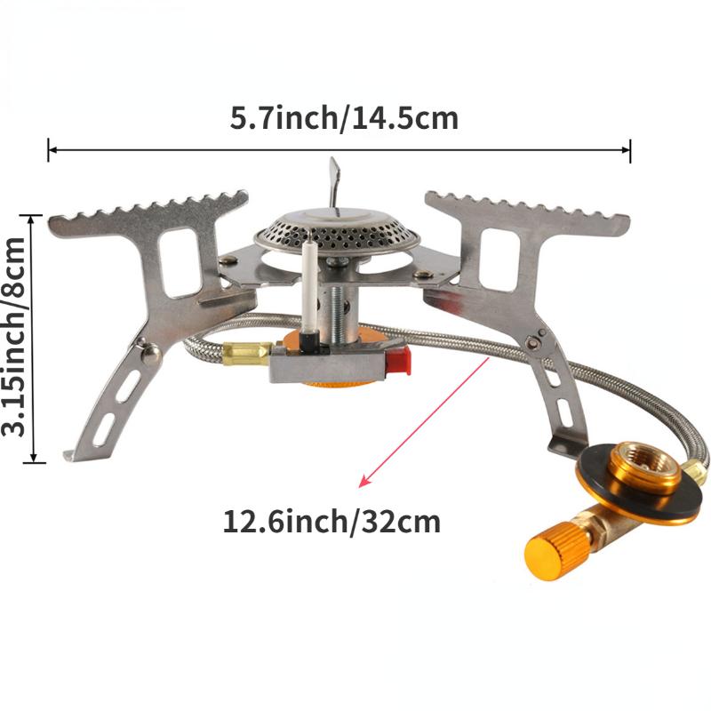 Портативная складная походная плита, уличная газовая плита, оборудование для кемпинга, походное снаряжение, снаряжение для выживания, пикника