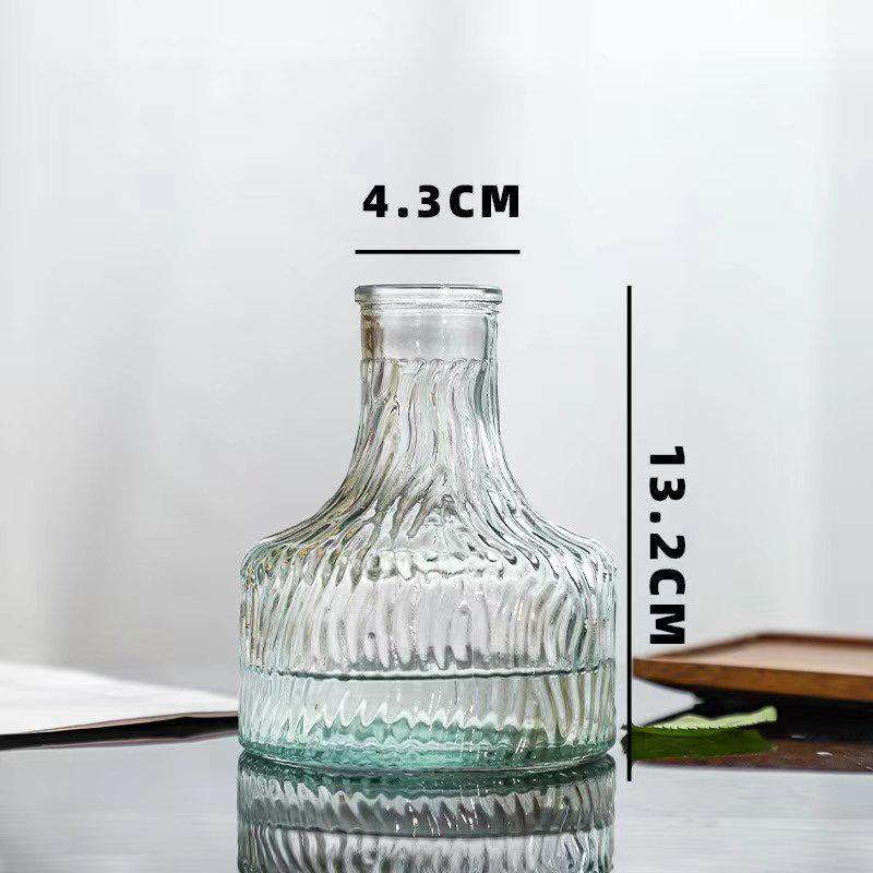 Стиль интернет-знаменитости Прозрачная стеклянная ваза для гидропонных цветочных композиций - Дисплей из гипсофилы для гостиной или обеденного стола