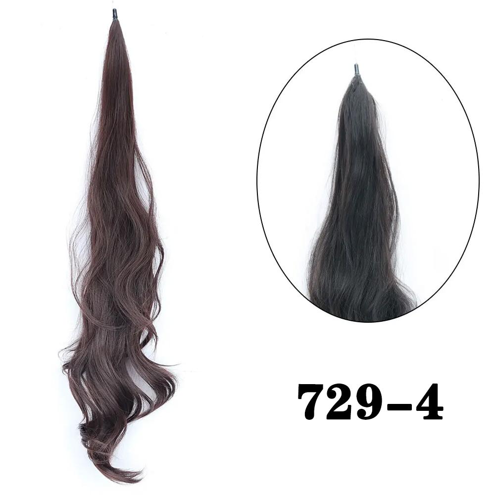 MISS WIG Синтетический 30-дюймовый гибкий хвостик, длинный волнистый многослойный хвостик, парик для женщин, для косплея