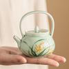Hand-painted Orchid Ti Liang Pot Small Capacity Ceramic Teapot Premium Feeling with Filter Exquisite Flower Teapot