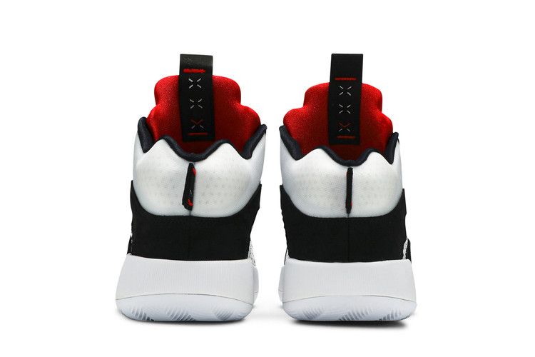 Мужские кроссовки Jordan XXXV PF DNA (Белая подошва) Белый/спортивный красный-черный