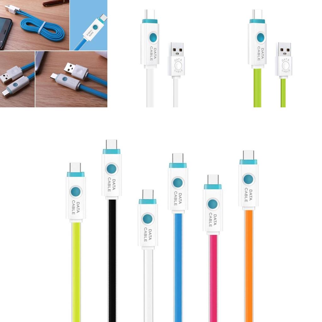 Кабель USB 3.1 Type C USB-C с LED-подсветкой премиального качества для синхронизации данных и быстрой зарядки для телефонов Android