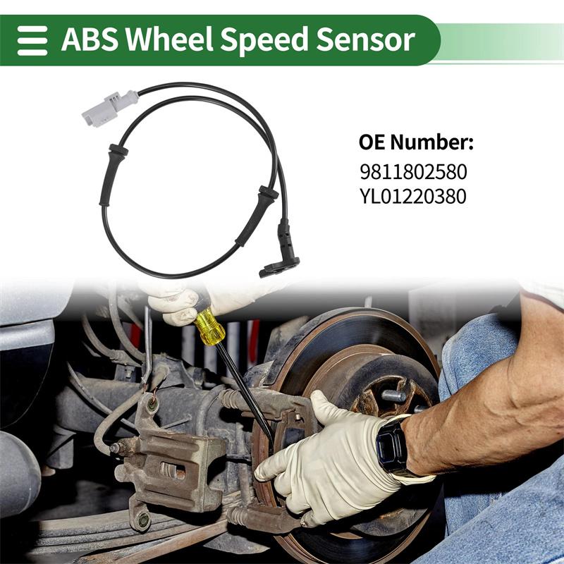 For 307 308 408 3008 Citroen C4L Back Wheel Speed Sensor Front & Rear Abs Speed Sensor Abs Sensor 9811802580