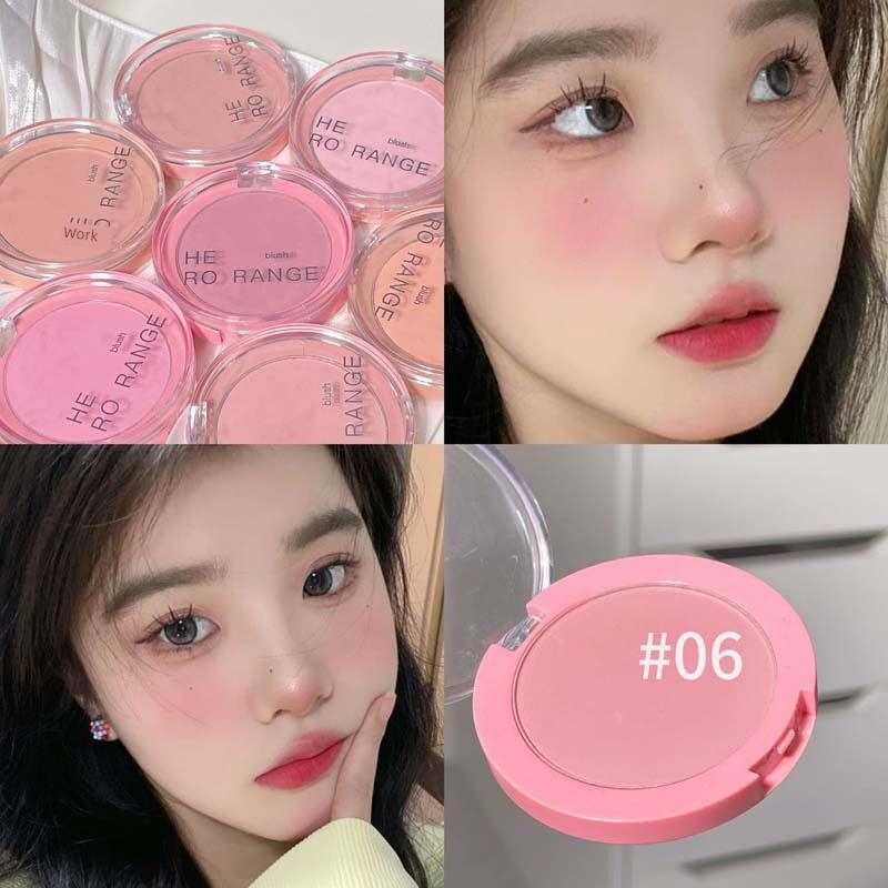 2026 Hot-Selling Strawberry Milk Korean-Style Dreamy Cloud Blush~ Saturated Single-Color Blush 04 Eye Makeup Base Pure Desire